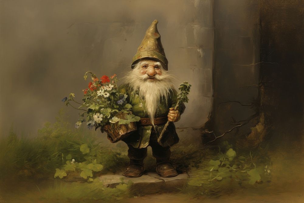 Gnome painting art photography.