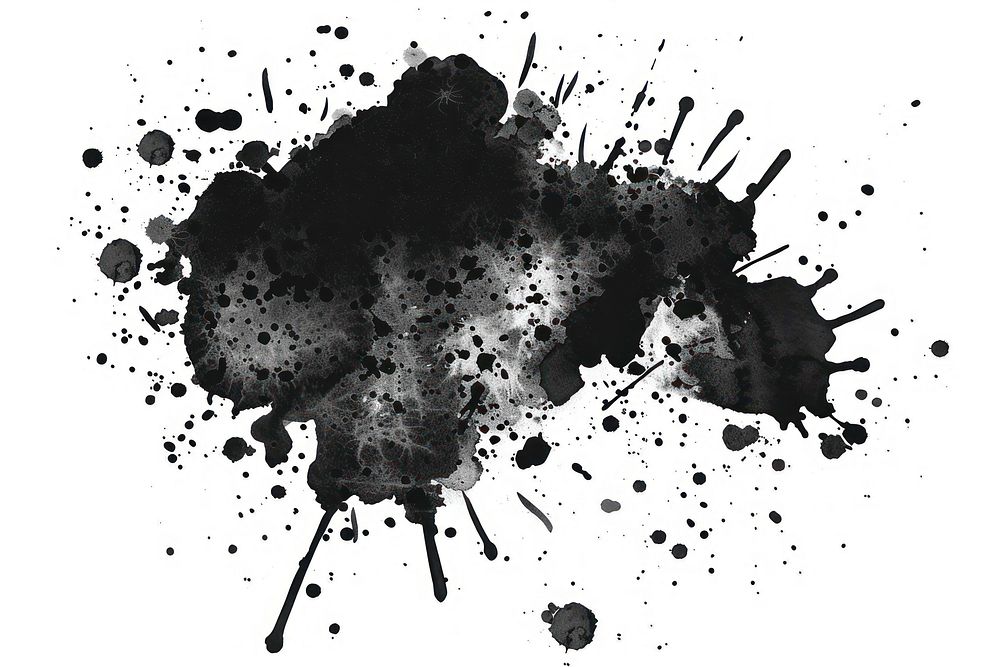 A Black spots stain art.