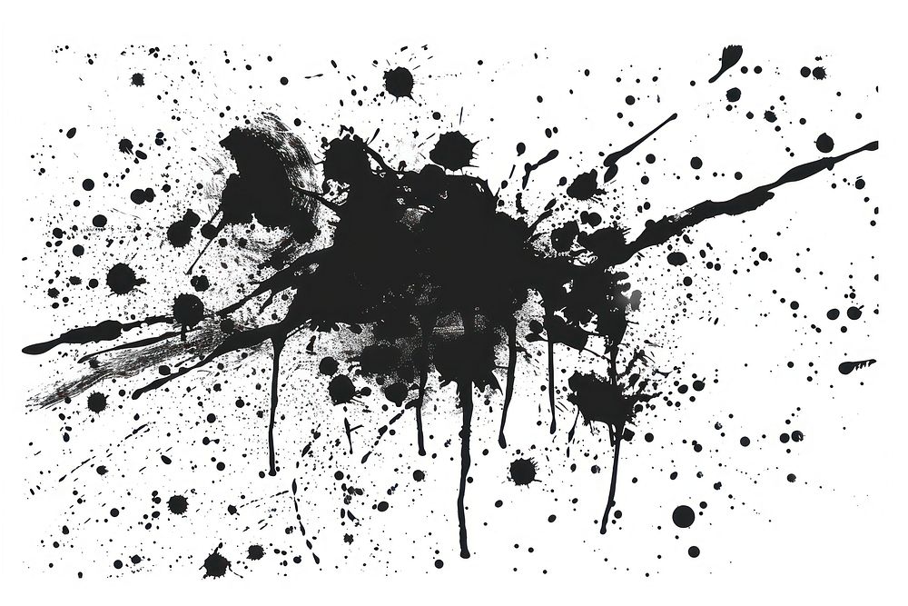 A Black spots silhouette animal stain.