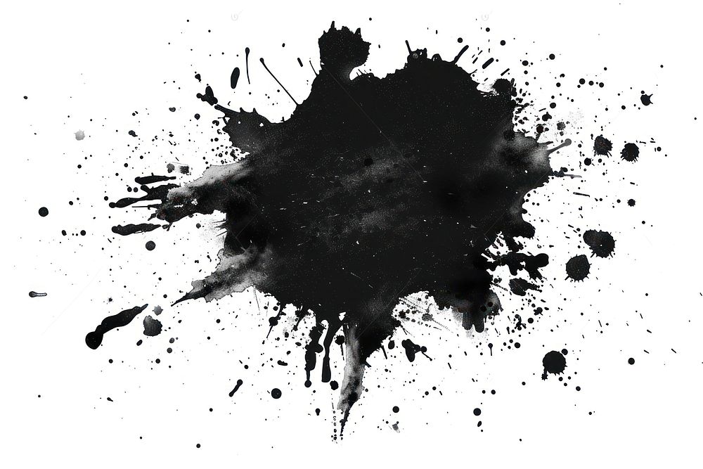 A black splash stain.