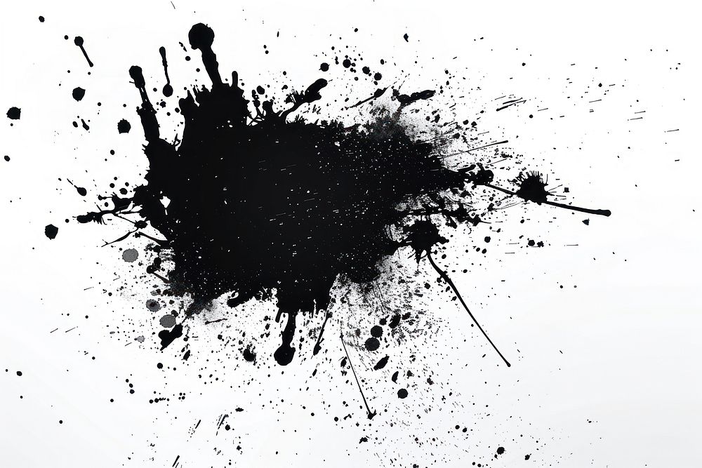 A black splash silhouette stain.