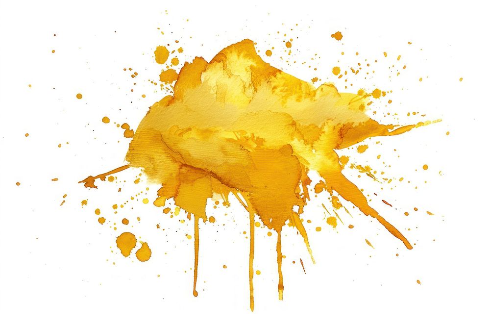 A gold Drop Splash powder stain.