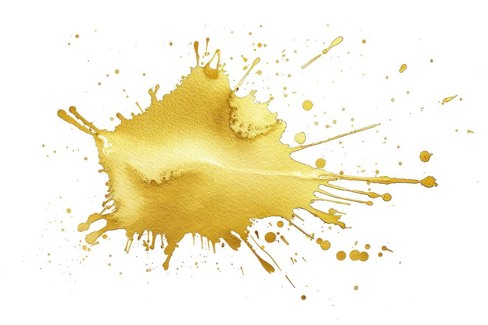 A gold Drop Splash powder animal stain.
