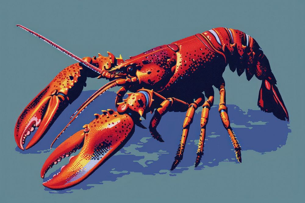 Lobster invertebrate seafood animal.