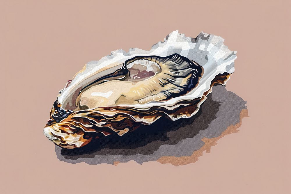 Oyster invertebrate seashell seafood.
