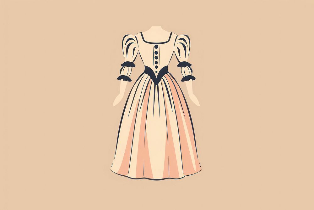Victorian dress clothing apparel fashion.