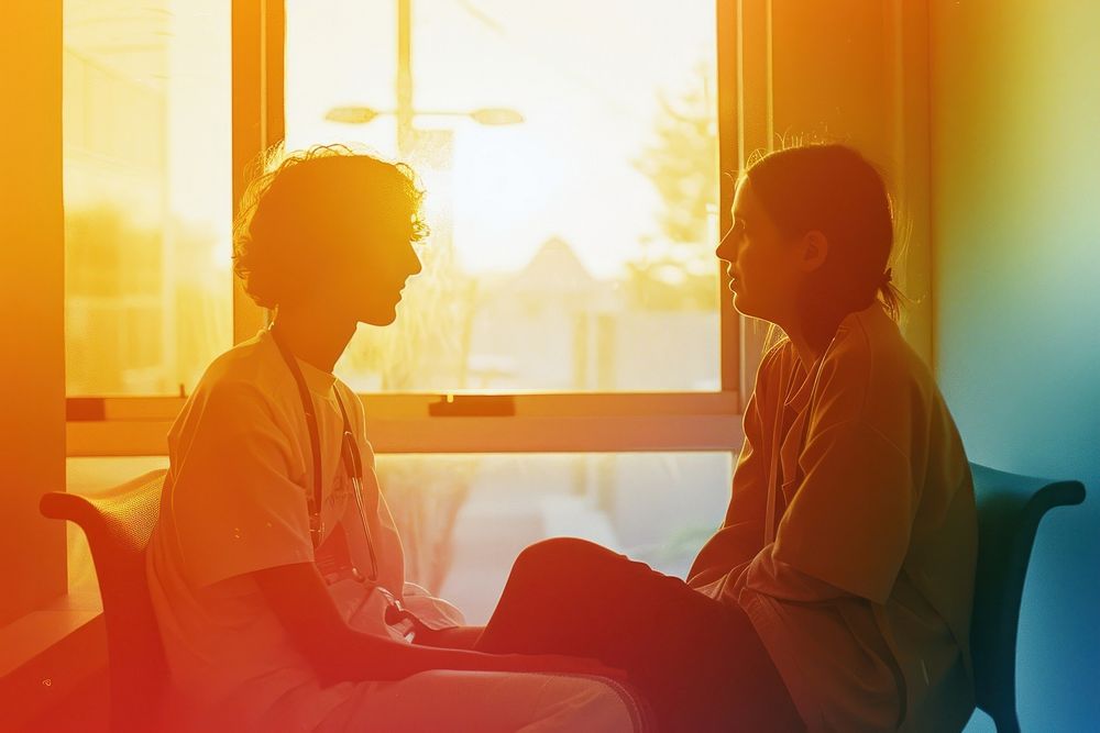 Mental health conversation furniture romantic.