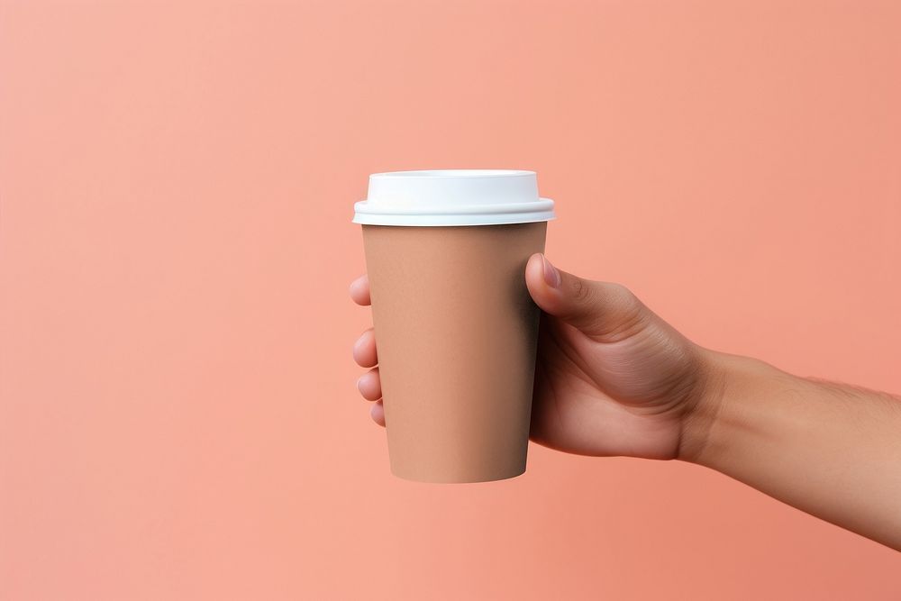 Disposable coffee cup mockup psd