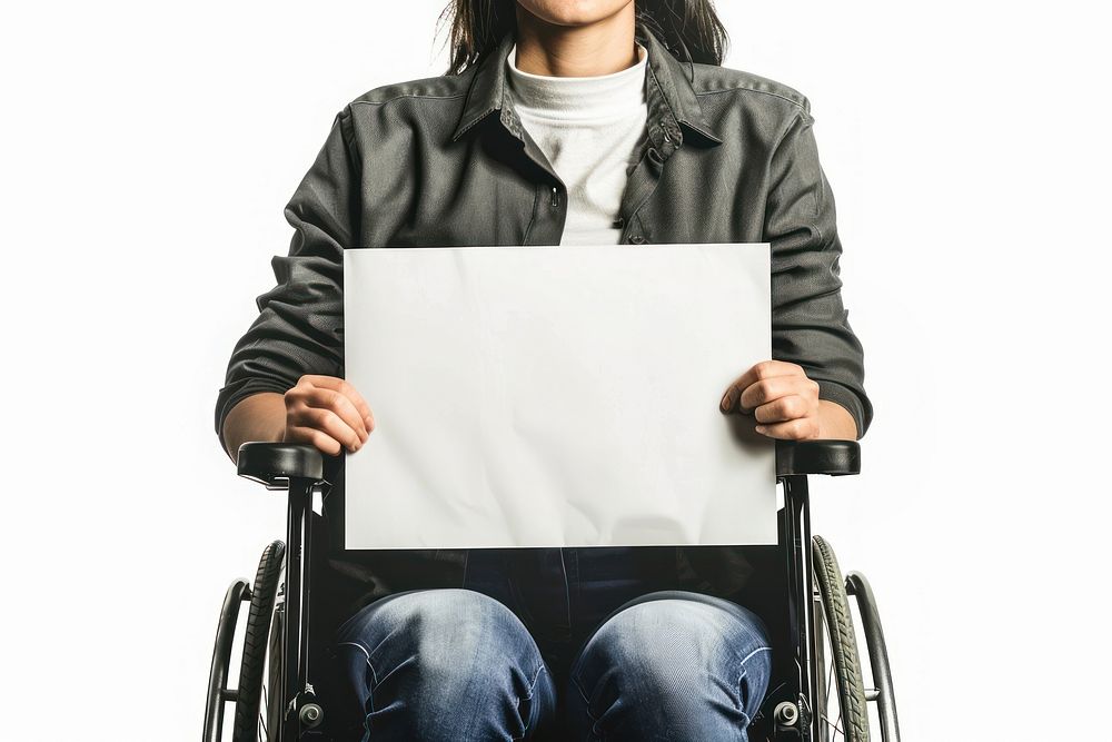 Woman wheelchair furniture clothing apparel.