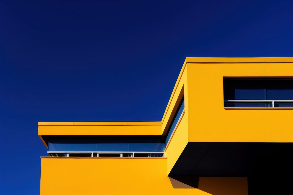 High contrast Facade architecture outdoors building.