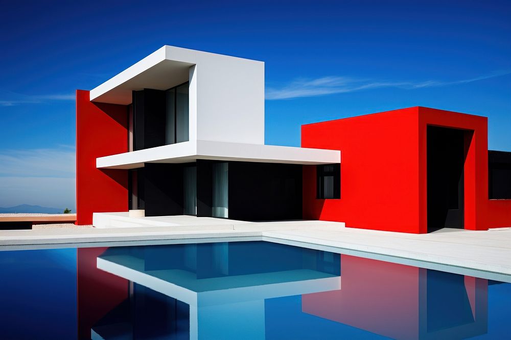 High contrast House house architecture building.