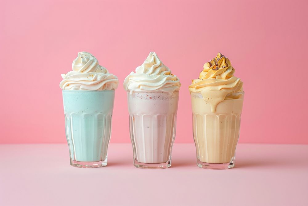 Pattern milkshakes beverage smoothie dessert.