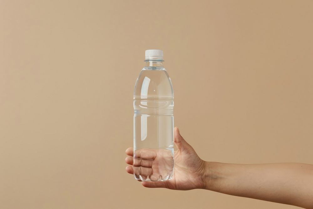 Person holding water bottle finger shaker human.