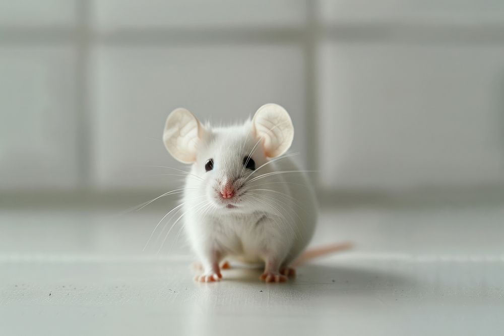 White mouse chinchilla animal mammal.