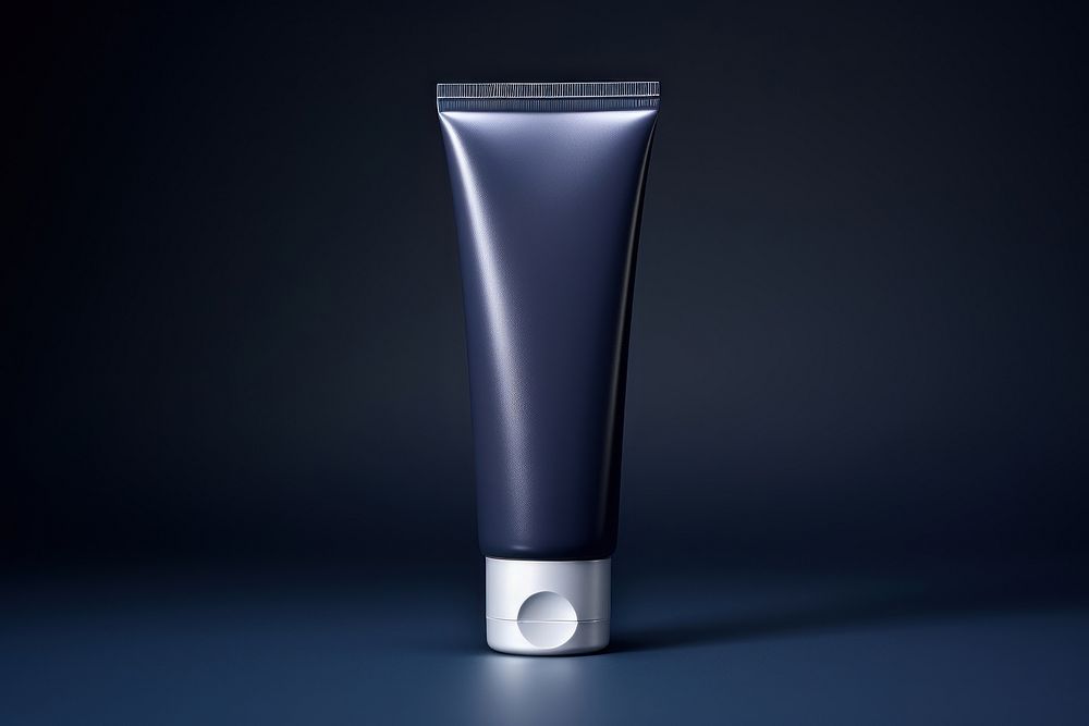 Matte cosmetic tube mockup cosmetics aftershave bottle.