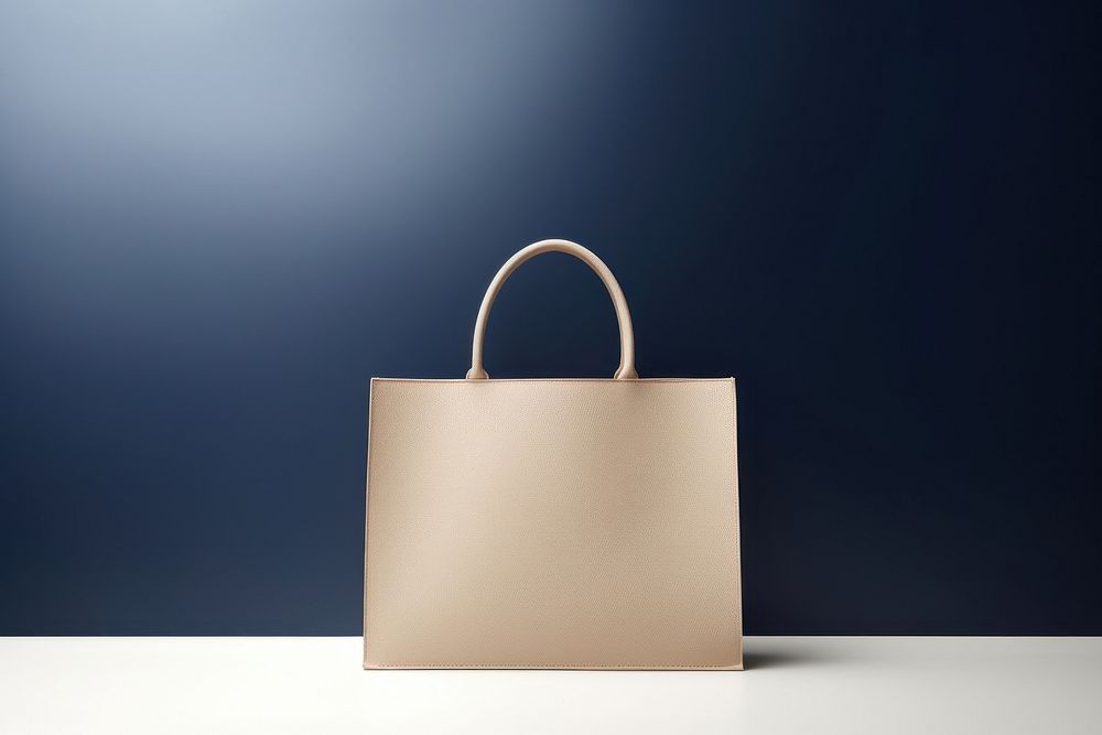 Blank bag mockup in beige accessories accessory handbag.