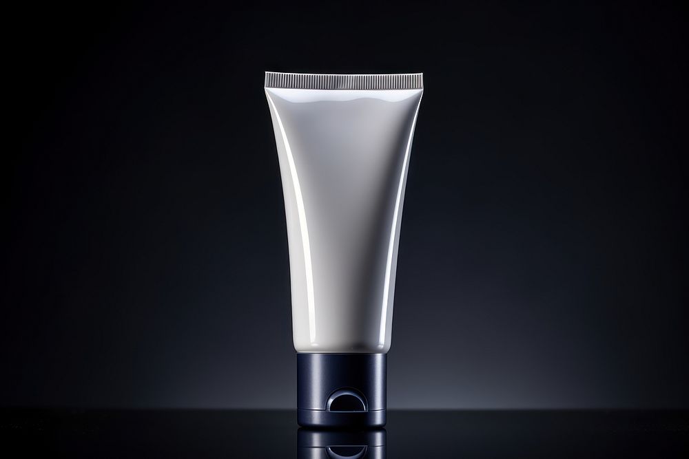 Blank cosmetic tube mockup cosmetics aftershave toothpaste.