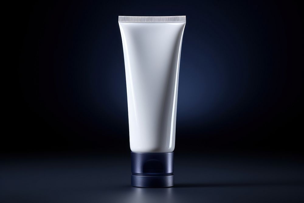 Blank cosmetic tube mockup cosmetics aftershave toothpaste.