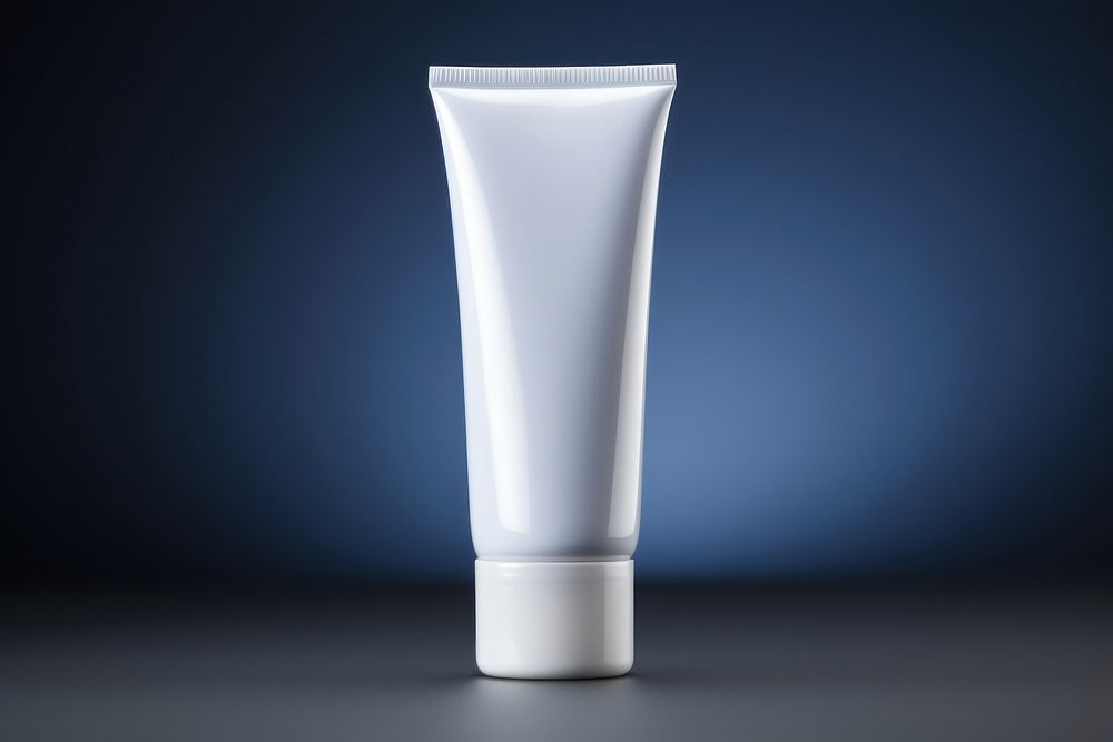 Blank silicone cosmetic tube mockup cosmetics aftershave toothpaste.