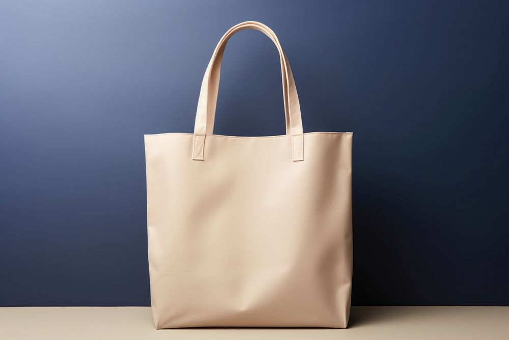 Blank tote bag mockup in beige accessories accessory handbag.