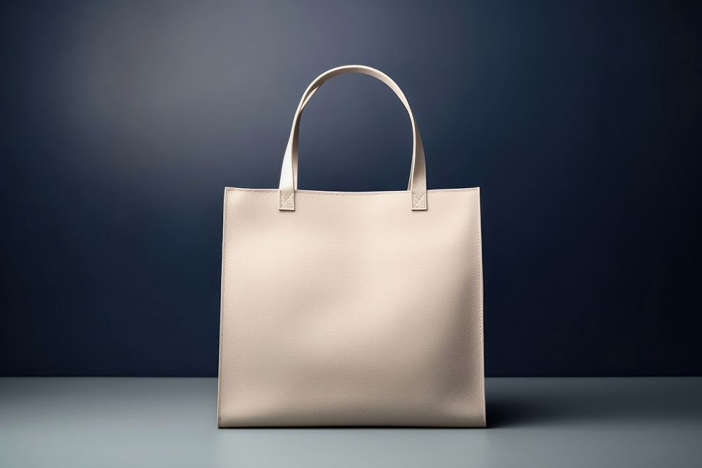 Blank tote bag mockup in beige accessories accessory handbag.