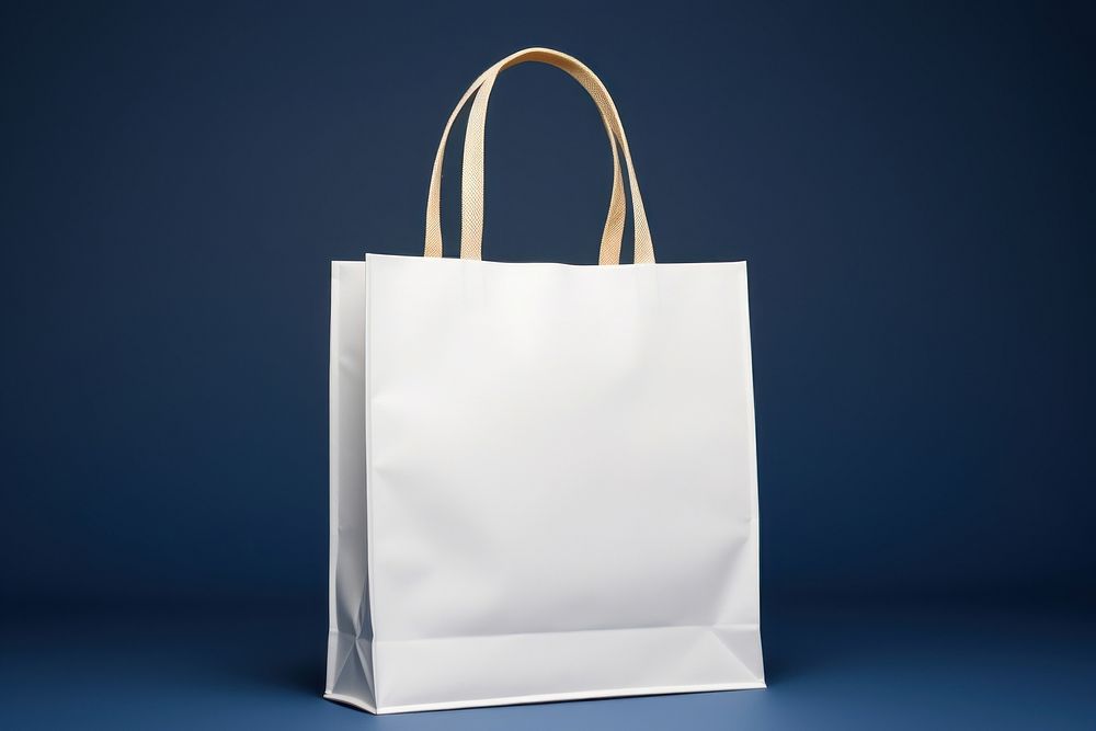 White shopping bag mockup accessories accessory handbag.