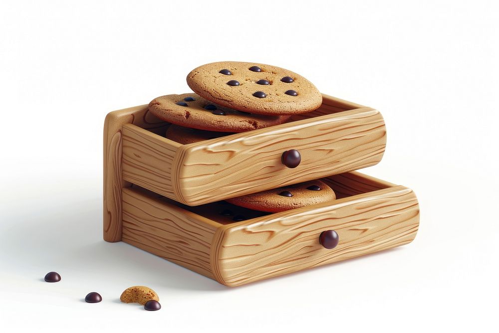 Cookie drawer confectionery furniture biscuit.
