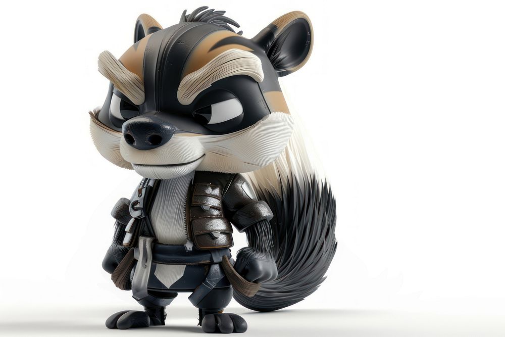Skunk warrior figurine person human. | Free Photo Illustration - rawpixel