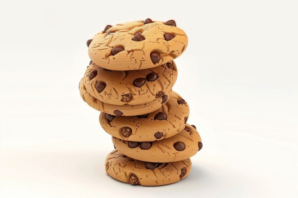 Stack of cookie confectionery biscuit sweets.