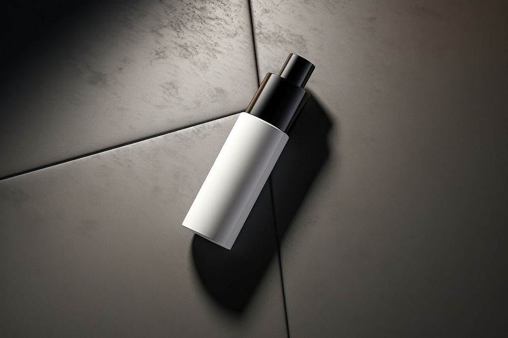 Cosmetic bottle mockup cosmetics cylinder perfume.