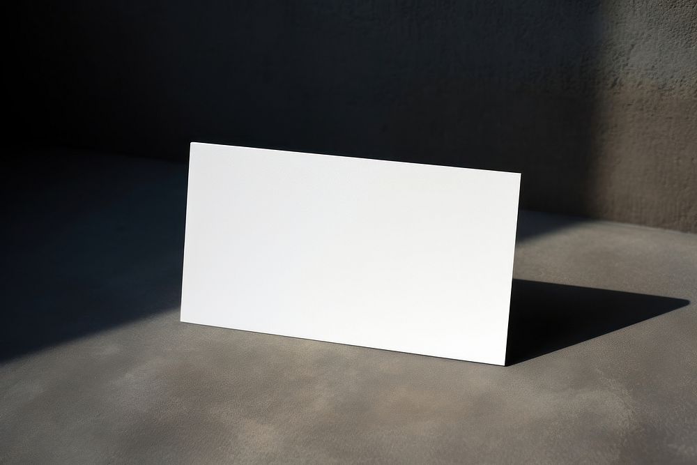 Business card mockup table architecture furniture.