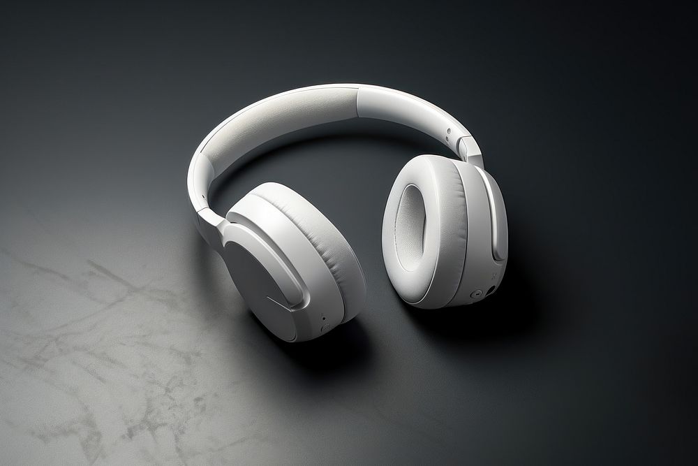 Headphones mockup electronics headset.