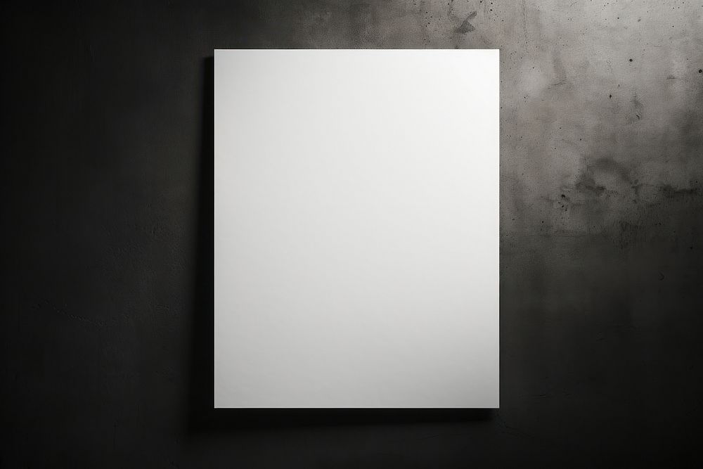 Poster mockup photography mirror white board.