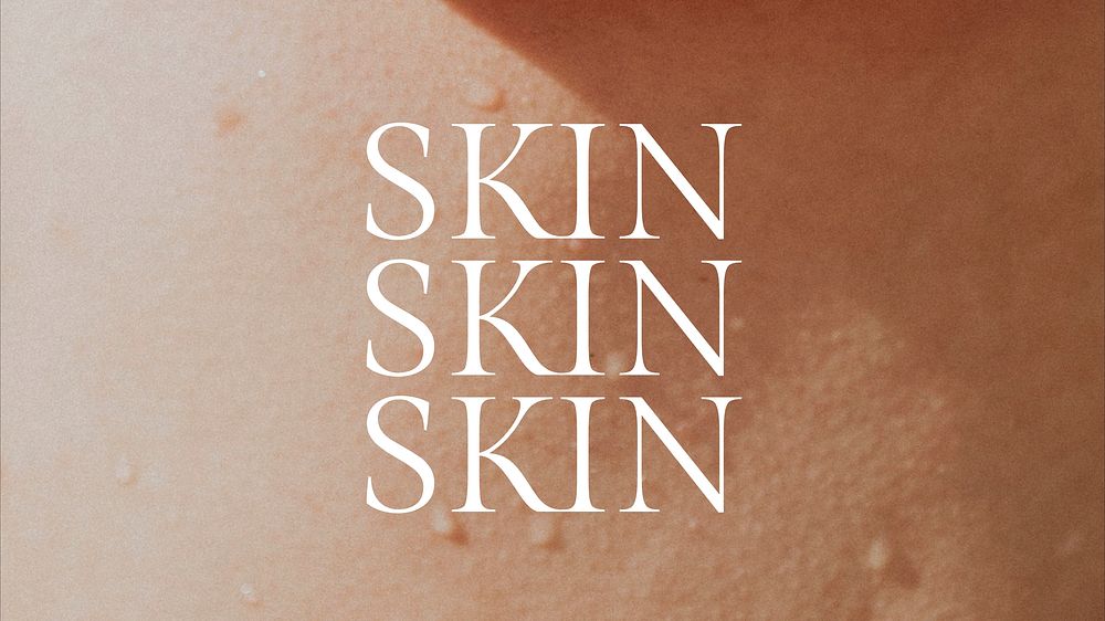 Skin aesthetic blog banner template