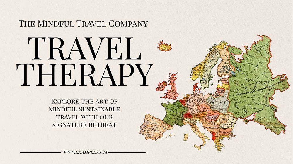 Travel therapy  blog banner template