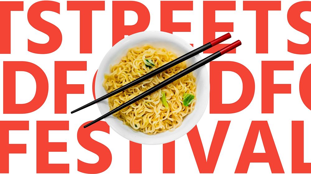 Street food festival  blog banner template