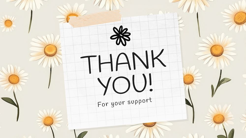 Thank you blog banner template