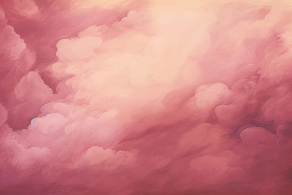 Illustration of maroon cloud heaven painting art outdoors.
