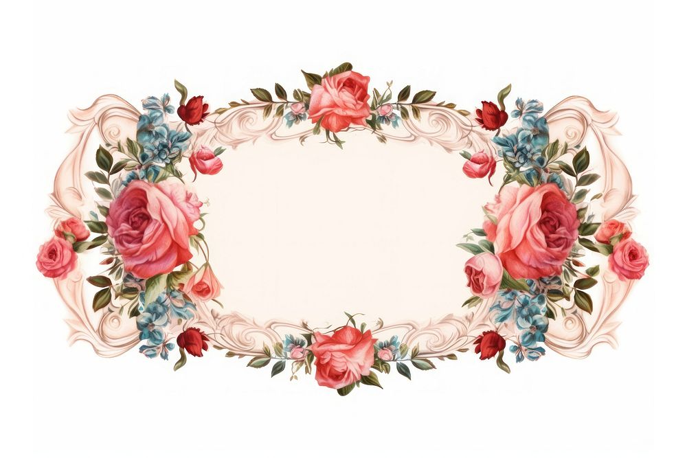 Rose frame accessories porcelain accessory.