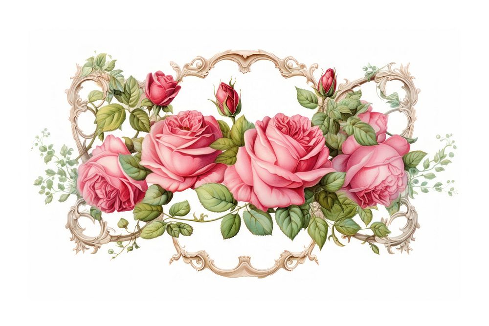 Rose frame accessories embroidery accessory.
