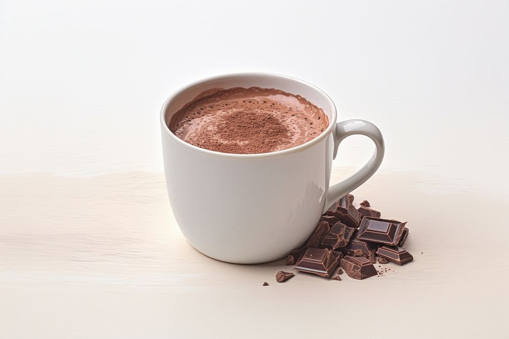 Chocolate mug beverage dessert coffee.