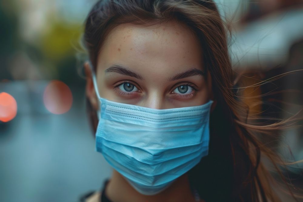 Face mask person female human. | Free Photo - rawpixel