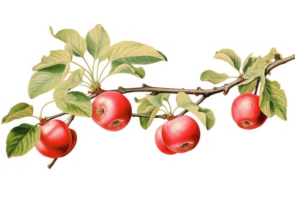 Apple branch produce fruit plant.