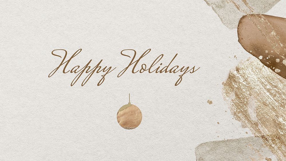 Happy holidays blog banner template