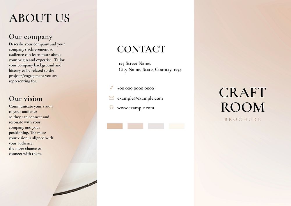 Business corporate brochure template, gradient design