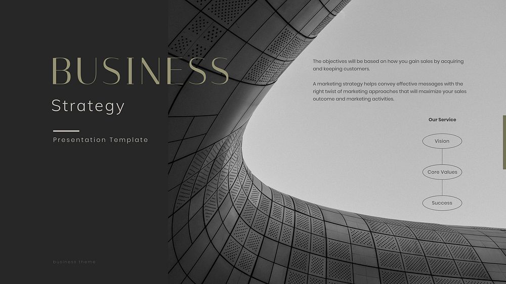 Business strategy blog banner template