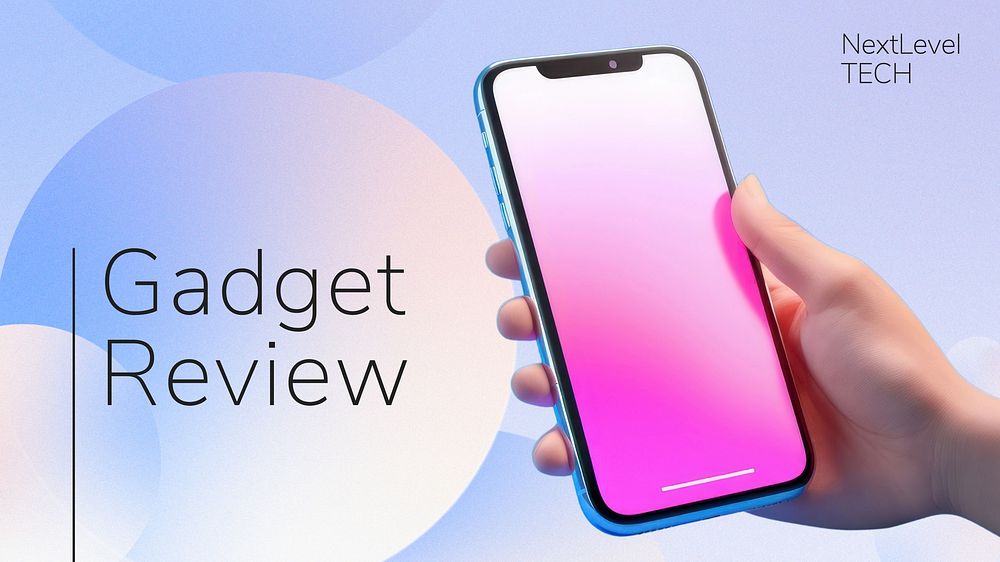 Gadget review Youtube cover template