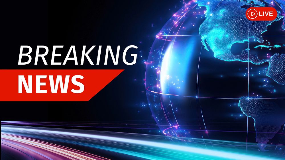 Breaking news Youtube cover template