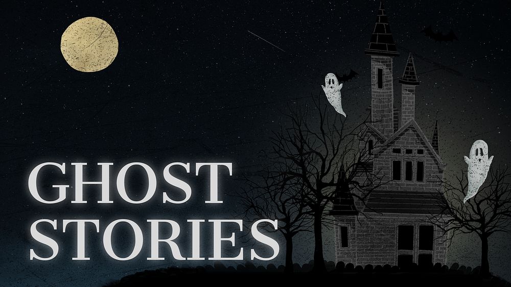 Ghost stories Youtube cover template
