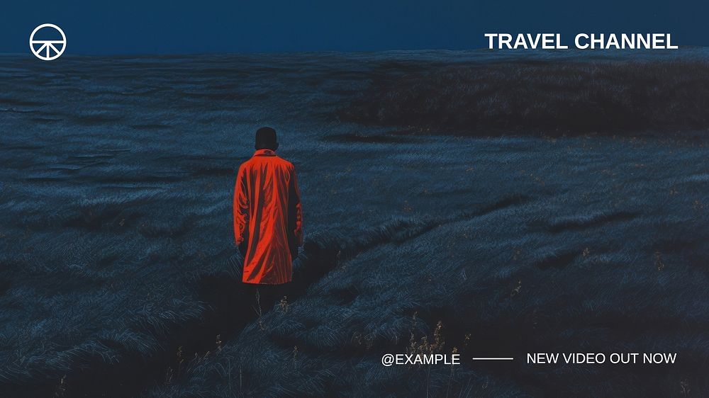 Travel channel Youtube cover template